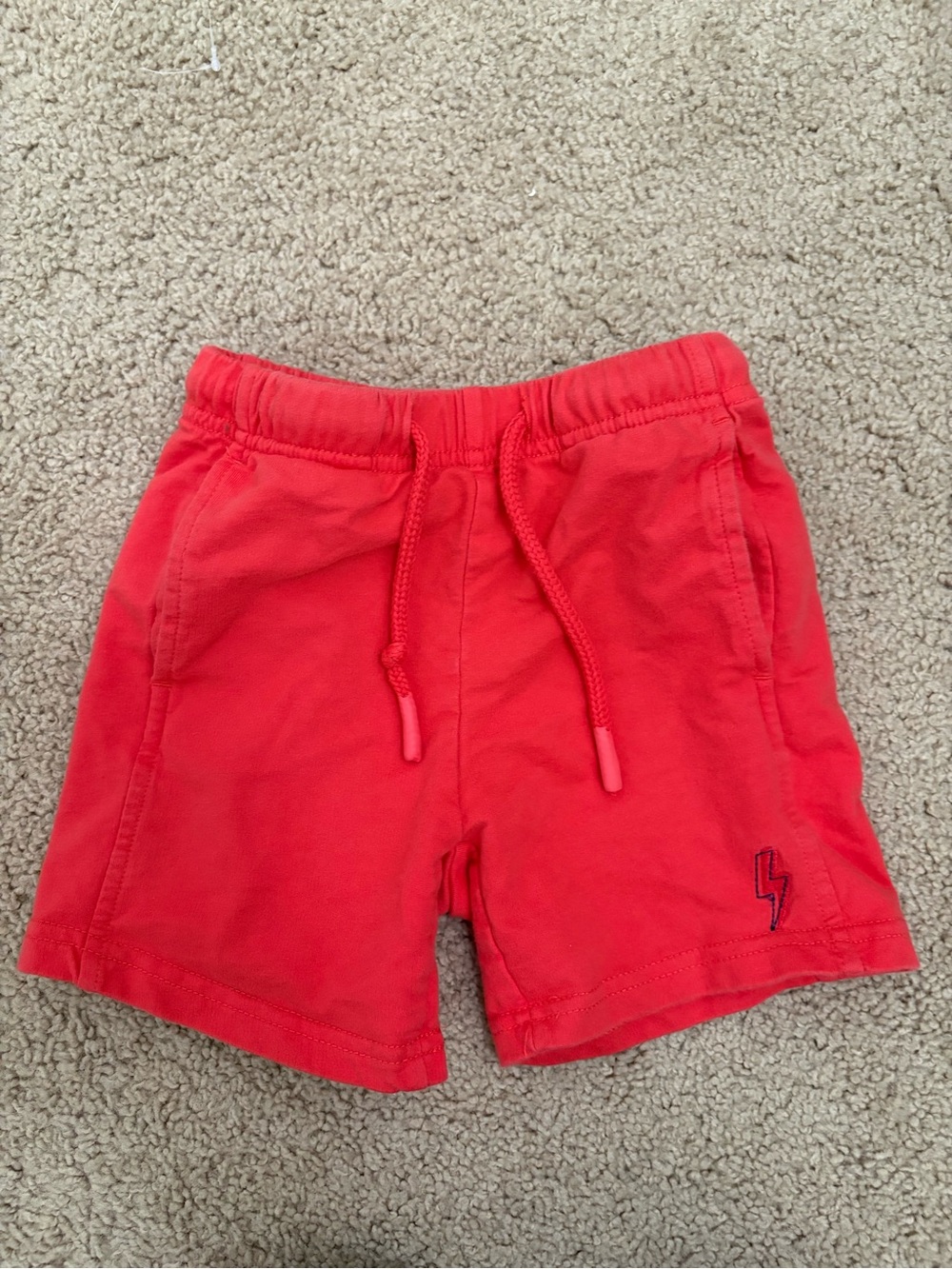 Andy & Evan Bright Red Drawstring Cotton Shorts